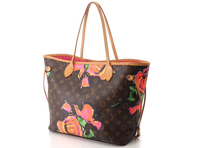 美品 ルイ ヴィトン モノグラム ローズ ネヴァーフルMM M48613 トートバッグ バッグ LV 0011  LOUIS VUITTON