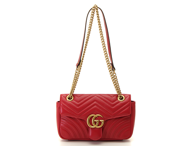 GUCCI グッチ GGマーモントキルティングスモールショルダーバッグ