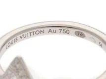 LOUIS VUITTON　ルイ・ヴィトン　Q9Q31D　バーグ LV ヴォルト アップサイド ダウンリング　ホワイトゴールド　ダイヤモンド　刻印サイズ54号【430】2147300353806