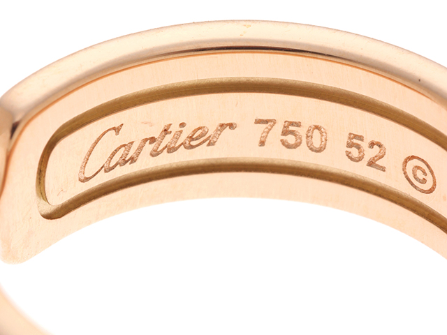Cartier カルティエ C2 リング PG D 7.0g #52【434】