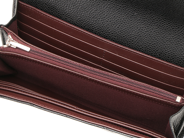 レア品 CHANEL 三つ折り財布 財布 大型 クラシカルデザイン 長財布