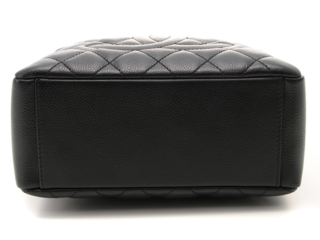 CHANEL シャネル PSTチェーンショルダートート ブラック/SV キャビア