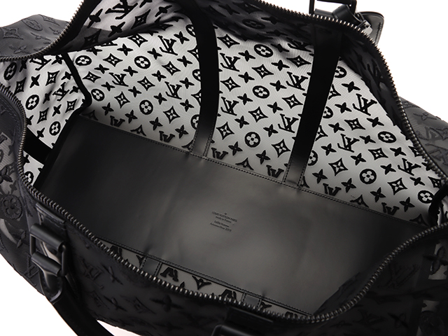 ルイヴィトン エピ キーポル50 ボストンバッグ 黒 ブラック 3840