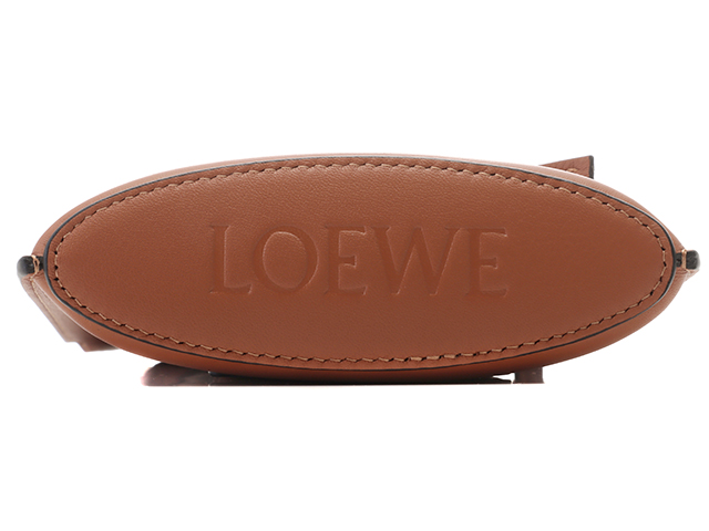 LOEWE ロエベ ダイスポケット クラッシックカーフスキン タン