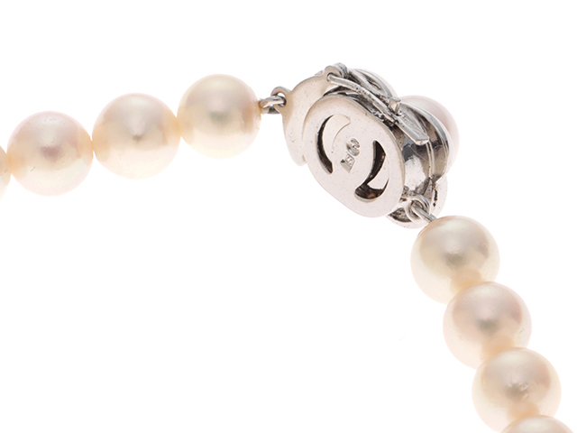 TASAKI あこや真珠 ロングネックレス　約89cm TASAKI タサキ 田崎 ステーション パール ロングネックレス K18