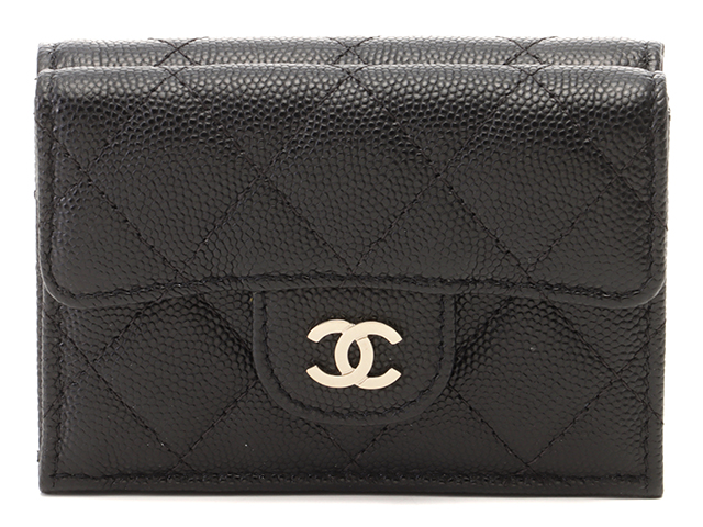 CHANEL シャネル 三つ折り財布 マトラッセ スモールフラップウォレット