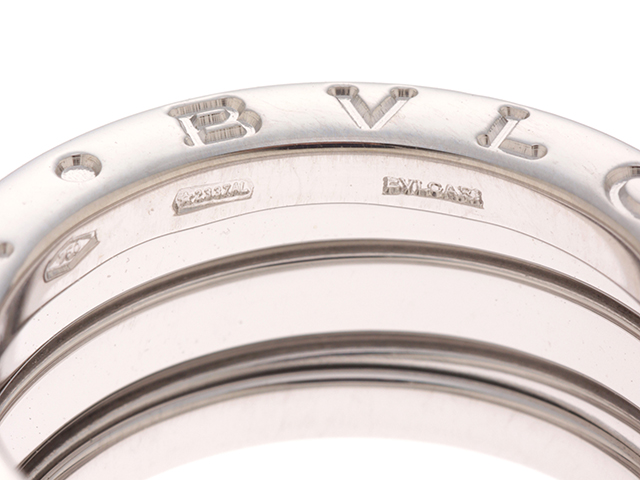 BVLGARI ブルガリ B-zero1 リング Sサイズ 18WG 8.0g 48号 【472