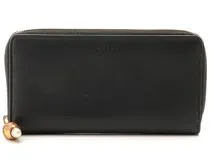 GUCCI　グッチ　財布　ニムフェア　ラウンド長財布　453158　ブラック　レザー/バンブー　2147300373996　【437】