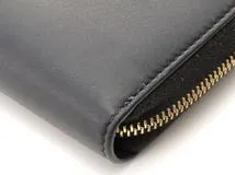 GUCCI　グッチ　財布　ニムフェア　ラウンド長財布　453158　ブラック　レザー/バンブー　2147300373996　【437】