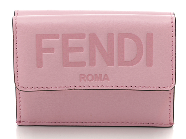 FENDI フェンディ ローマ三つ折り財布 ピンク カーフ 【472】HA の購入なら「質」の大黒屋（公式）