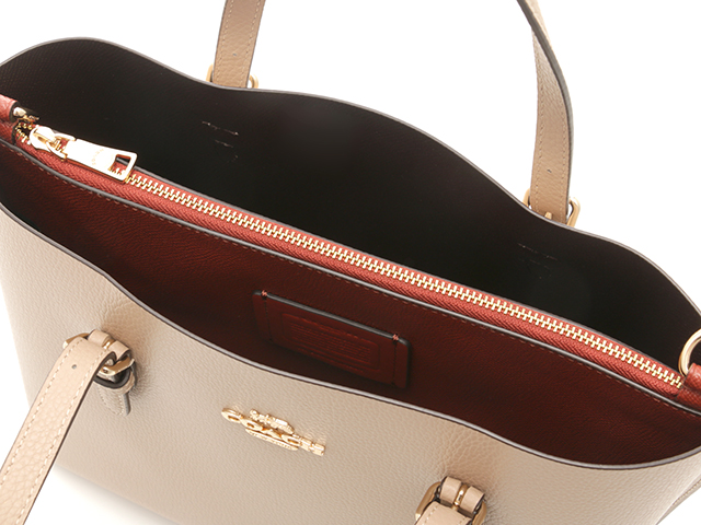 COACH コーチ モリートート25 ベージュ レザー C4084【208