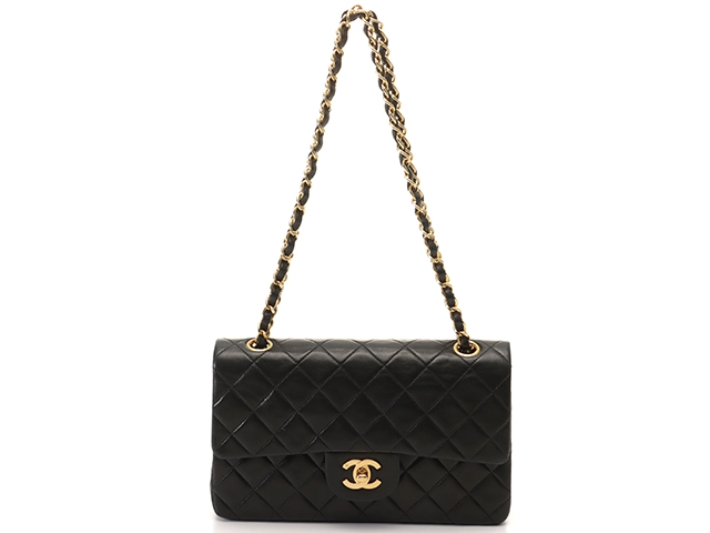 CHANEL シャネル マトラッセWフラップ23Wチェーンショルダー ブラック