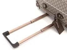 Gucci　グッチ　スーツケース　GGスプリームグロープ　トロッター　ベージュ・ブラウン　PVC・カーフ　533620【472】HA