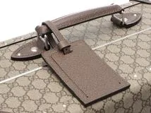 Gucci　グッチ　スーツケース　GGスプリームグロープ　トロッター　ベージュ・ブラウン　PVC・カーフ　533620【472】HA