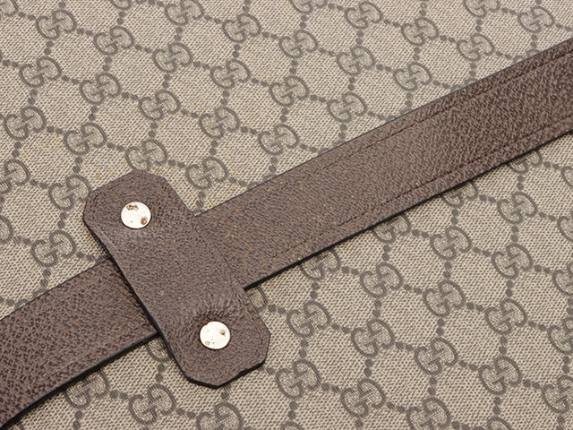 Gucci　グッチ　スーツケース　GGスプリームグロープ　トロッター　ベージュ・ブラウン　PVC・カーフ　533620【472】HA