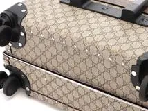 Gucci　グッチ　スーツケース　GGスプリームグロープ　トロッター　ベージュ・ブラウン　PVC・カーフ　533620【472】HA