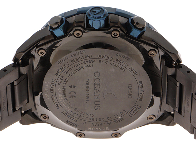 101412738★1円 カシオ CASIO オシアナス OCEANUS 時計 腕時計 メンズ ソーラー電波時計 OCW-T600TD-1AJF チタン
