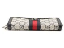 GUCCI グッチ オフィディア GGジップアラウンドウォレット ベージュ / ブルー GGスプリーム / レザー ラウンド長財布 523154  2147300386941 【205】 の購入なら「質」の大黒屋（公式）