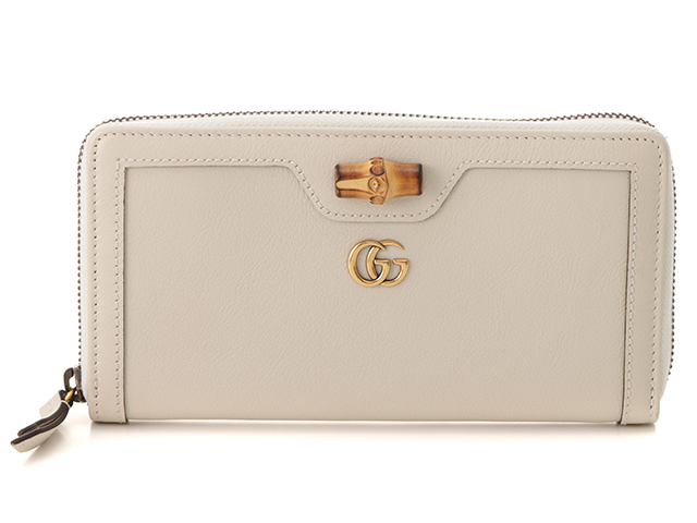 GUCCI バンブー ダイアナ ジップアラウンドウォレット 箱・布袋あり