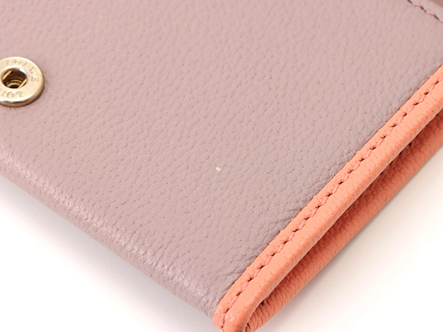 LOEWE ロエベ カード・名刺入れ パープル/サーモンピンク レザー 【460】 2147300387115