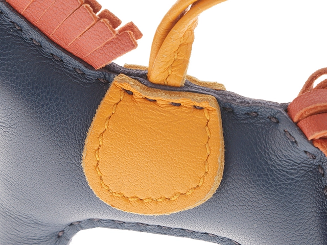 HERMES エルメス 小物 バッグチャーム ロデオチャームPM ブルードマルト コルナリン ジョーヌドール アニョーミロ 2147300387474【430】