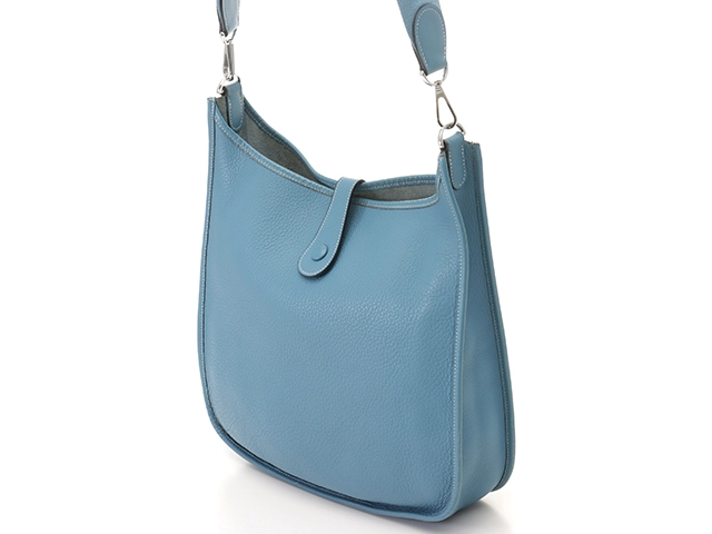 HERMES エルメス ショルダーバッグ エヴリンGM ブルージーン トリヨンクレマンス □F刻印 2147300388495【430】