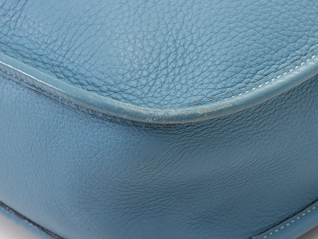 HERMES エルメス ショルダーバッグ エヴリンGM ブルージーン トリヨンクレマンス □F刻印 2147300388495【430】