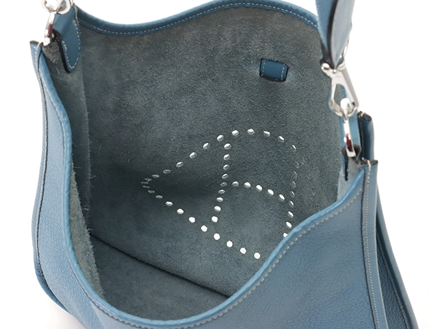 HERMES エルメス ショルダーバッグ エヴリンGM ブルージーン トリヨンクレマンス □F刻印 2147300388495【430】