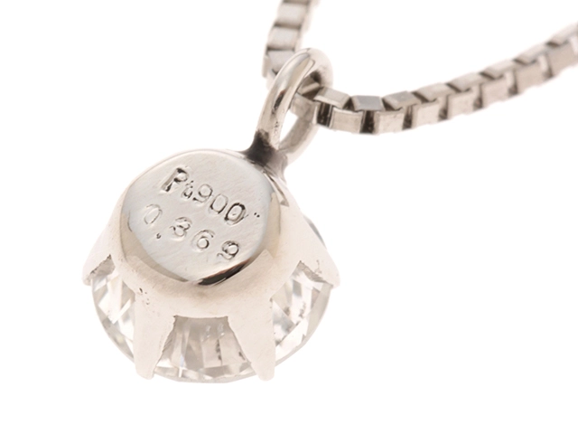 JEWELRY　ジュエリー　ネックレス　PT900/PT850　プラチナ　ダイヤモンド0.369ct 　約2.2g　2147300391877【207】
