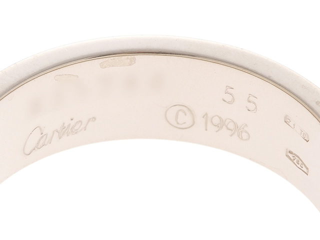 Cartier カルティエ 指輪 ラブリング クラシックモデル B4084700 K18ホワイトゴールド 55号【472】SJ