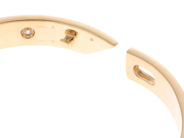 Cartier カルティエ バングル アニバーサリー ブレスレット 16cm K18イエローゴールド 1Pダイヤモンド 1999年正規品【472】SJ