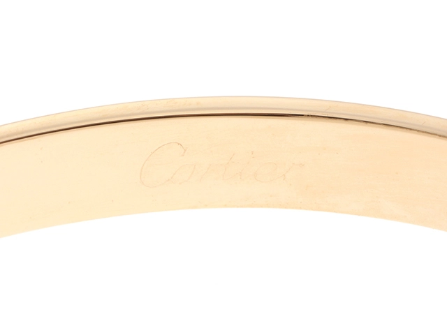 Cartier カルティエ バングル アニバーサリー ブレスレット 16cm K18イエローゴールド 1Pダイヤモンド 1999年正規品【472】SJ
