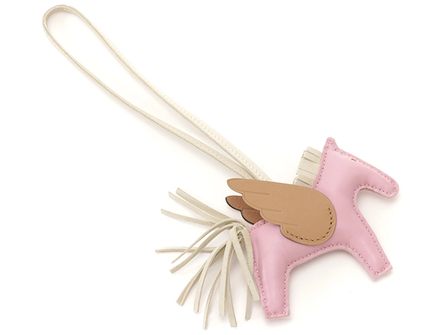 HERMES エルメス ロデオペガサスチャームPM モーヴシルベストル クレ チャイ Z刻印(2021年頃製造)【431】2147300395035