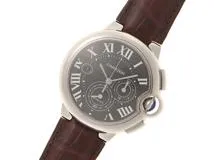 Cartier　カルティエ　時計　バロンブルー ドゥ カルティエ　W6920052　メンズ　自動巻き　SS/レザー　黒文字盤【431】2147300395875