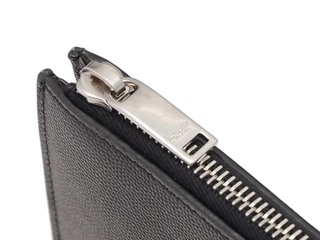 SAINT LAURENT　サンローラン　クラッチバッグ　ブラック　レザー　378261　2147300396506【437】
