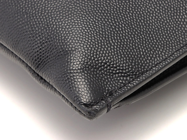 SAINT LAURENT　サンローラン　クラッチバッグ　ブラック　レザー　378261　2147300396506【437】