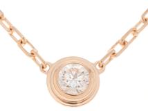 Cartier カルティエ 貴金属・ジュエリー ダムールネックレス B7215700 ピンクゴールド ダイヤモンド 2.7g 2147300397206【430】