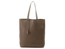 SAINT LAURENT　サンローラン　ボールド　ショッピングバッグ　ブラウン　カーフ【434】2147300397527