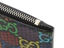 GUCCI　グッチ　GGサイケデリック　クラッチバッグ　マルチカラー　ブラック　PVC/レザー【433】2147300399347