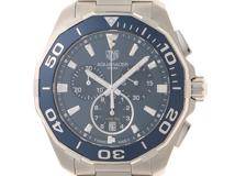 TAG HEUER タグホイヤー アクアレーサー クロノグラフ CAY111B.BA0927 SS ステンレススチール ブルー文字盤 クォーツ 【460】2147300401491
