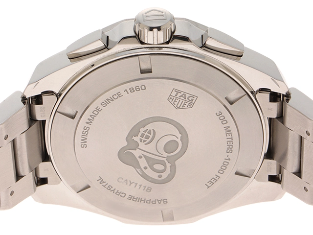 TAG HEUER タグホイヤー アクアレーサー クロノグラフ CAY111B.BA0927 SS ステンレススチール ブルー文字盤 クォーツ 【460】2147300401491
