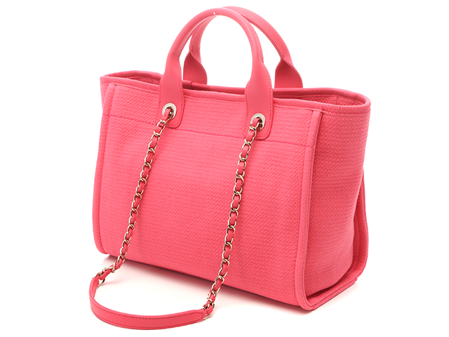 シャネル ドーヴィル ショッピングバッグ ピンク シャネル 24S ドーヴィル ショッピングバッグ ピンク (CHANEL
