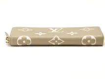 LOUIS VUITTON　ルイヴィトン　ポルトフォイユ･クレマンス　バイカラーモノグラム･アンプラント　M82478　カーキ/クレーム　長財布　2147300401743【207】