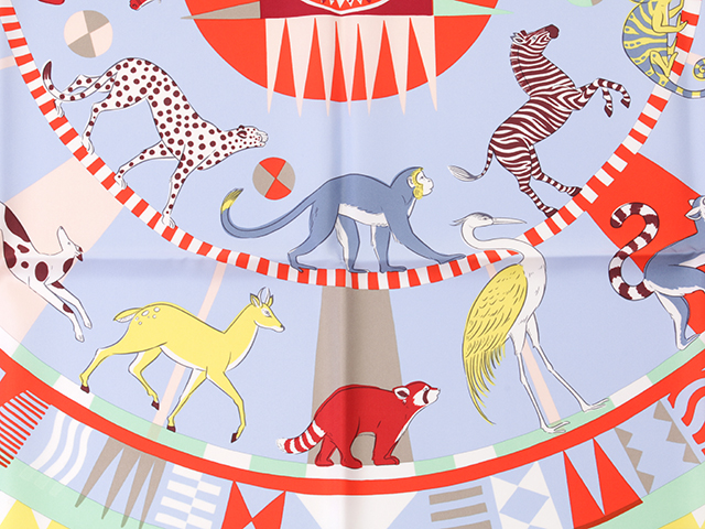 人気【HERMES】シルク スカーフ 90 Le Carrousel du Tigre  Le Carrousel du Tigre Royal scarf 90 | Hermès Belgium