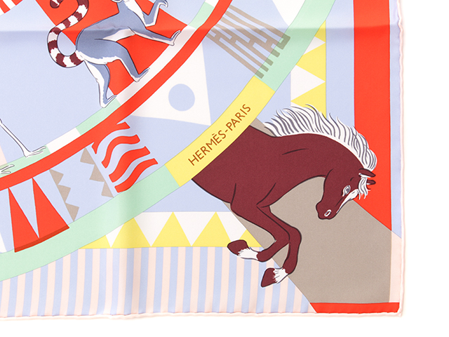 人気【HERMES】シルク スカーフ 90 Le Carrousel du Tigre  Le Carrousel du Tigre Royal scarf 90 | Hermès Belgium