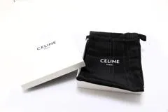 CELINE セリーヌ トリオンフ フック付きコイン＆カードポーチ 10C662BTA ブラック PVC 【472】2147300403273