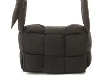 【24時間発送】BOTTEGAブラックレザーショルダーバッグ ボッテガヴェネタ レッジェーロ レザー ショルダーバッグ