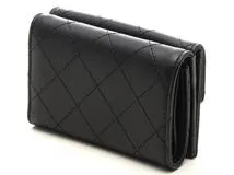 【エレガントなレザー製♪】シャネル マトラッセ 折り畳み財布 CHANEL - シャネル CHANEL 財布 マトラッセ レディース メンズ