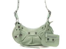 BALENCIAGA バレンシアガ ルカゴールXS ショルダーバッグ レザーライトグリーン 671309 2147300405031 【432】