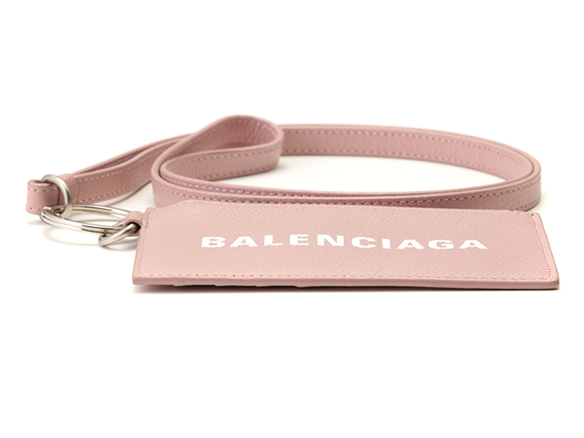 美品✨付属品完備✨バレンシアガ フラグメントケース ピンク BALENCIAGA バレンシアガ ネックストラップ付 フラグメント